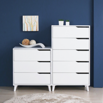 리빙인도무스 스칸디나비아 모네 5단 서랍장, 모네5단 라이트