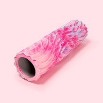 터치온리 마사지 EVA 폼롤러 필라테스 요가 스트레칭, 핑크+퍼플