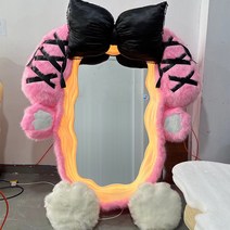 곰돌이 전신거울 곰모양 베어브릭거울 인터넷 연예인 행복한 토끼 마술 거울 바닥 전신 맞춤, 4.큰귀토끼-기타-없음