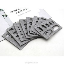 양모 펠트 금형 바늘 펠팅 DIY 공예 스텐실 아플리케 수공예 쉐이핑 금형 바느질 S01 20 8 개 드롭 쉬핑, 한개옵션0