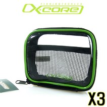 우기마켓 엑스코어 투명 파우치 3종류 찌케이스 소품보관 XCP 3개