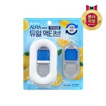 아우라 듀얼액티브 화장실방향제 레몬향 용기1개+리필2개, 없음