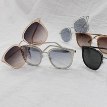 바보사랑 남녀공용 커플 투명테 빅사이즈 미러 여행 선글라스.옷자락(무료배송)