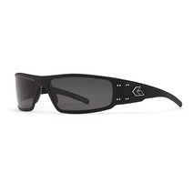 Gatorz 매그넘 선글라스 탠 세라코테 프레임 블랙 로고 스모크 편광 렌즈 488961, Smoked Polarized Lens_Black Fr