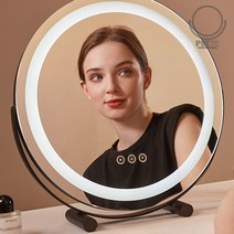 원형 간접조명 스마트 LED 거울 화장실거울 욕실거울 벽거울, 500mm, 아이보리 직렬형 (4000K)