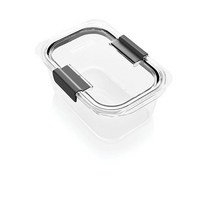 Rubbermaid Brilliance 식품 보관 용기 중간 깊이 1.1리터(4.7 컵) 투명 1991157, 4.7 Cup