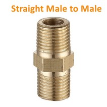 나사 가공기 파이프 호스 압착기 배관 공압 배관 황동 파이프 피팅 수나사 암나사 1/8 "1/4" 3/, 05 I Male to Male_02 1/4