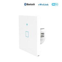 EWelink Smart Life Light Switch WiFi Touch Sensor Remote Control No Neutral Wire 220V For Alexa Goog, 한개옵션1, 04 EU white one