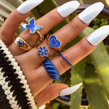 순금쌍가락지 여성 반지 세트 bague femme 매칭 보헤미안 패션 쥬얼리 schmuck finger 액세서리 커플 선물