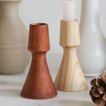 포홈 앤틱 우드 촛대, 내츄럴