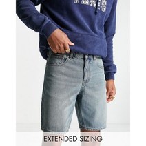 아소스 디자인 클래식 rigid 데님 쇼츠 숏 팬츠 청 반바지 유틸리티 in tinted 중청 wash 121017
