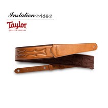테일러 Taylor 비건 가죽 황토색 어쿠스틱 통기타 고급스트랩 2.75인치 불박로고