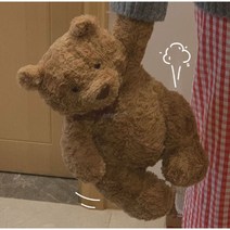 브라운 뽀글이 애착 큰 곰돌이 곰인형 인형 봉제 베어, 클래식 바르셀로나 곰, 28CM