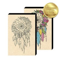 컬러링 우드캔버스_ 드림캐쳐/집콕 DIY 액자만들기, 없음