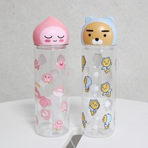 카카오 프랜즈 입체 헤드 보틀 _ 어피치 라이언 물병 유아 어린이 소풍
