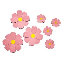 [해피메이크]두겹 종이 코스모스(2종택1)/ 가을 환경꾸미기 미술수업, 2. 코스모스 (소)