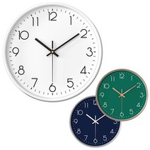 카운트다운몰 무소음시계 개업축하선물 사무실 거실 미니 벽시계 원형 벽결이용 시계, 스페이스블루(미니)(WC31)