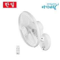 BEST 한일전기 초초미풍 저소음 절전 벽걸이 아기바람 리모컨 공기순환 선풍기, 단품