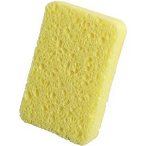 셀룰로오스 식기 세척 스폰지 목재 펄프 물 흡수성 청소 스크럽 냄비 팬 접시 수세미 패드 주방 천, Yellow, S
