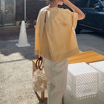 슈팅스타 / 절개 베이직 라인 심플 블라우스 셔츠 263245