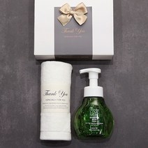 비단세사 주방타올 30수 코마사 + 러브메레 핸드워시세트(포장포함 자수X), 민트