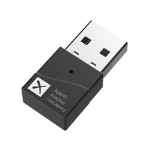 aptx adaptive 동글PS4 노트북 PC TV용 무선 오디오 어댑터 블루투스 송신기 5.2 5.0 APTX HD LL 저지연, 01 black