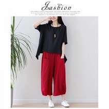 면 린넨 여성 마 상하의세트 퓨전 소재 원피스 여름 여자 개량 생활한복 삼베