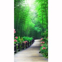 히여 화야 보석십자수 DIY 패키지 D1028 3D, 1개, 대나무 숲 D-071