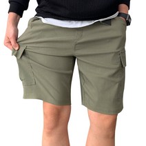 1+1 남자 스판 밴딩 카고 반바지 S~2XL