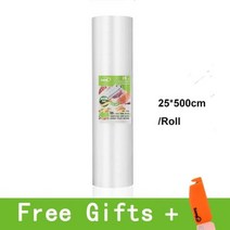 분쇄기 음식물 쓰레기 처리기 싱크대 용기 음식 보관기 반찬통 냉동실 정리 냉동밥 식품 보관 팩 수비드 5 롤 진공 포장기 포장백, 25-500CM