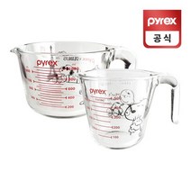 코렐 파이렉스 스누피 계량컵 500ml 1L, 없음