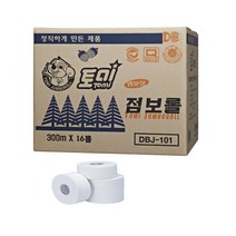토미 점보롤 화장지 300m16롤 J-101 정량/정품 롤휴지 점보휴지 특판가, 16롤, 1박스