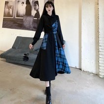 봄 여름 셔츠 랩원피스 체크 숙녀복 빅사이즈 키작녀 66 77 88 사이즈 원피스