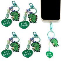 DIY 네임비즈 가방 열쇠고리 키링 5종세트 만들기, 공룡 5매입 DIY 키링만들기