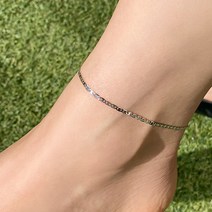 반지소 실버925 심플 샹달 스네이크 체인 은발찌 엔