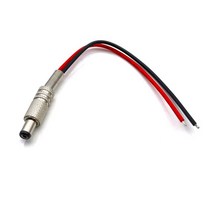 5.5*2.5mm 방수 DC099 5521 DC 전원 잭 소켓 암 패널 마운트 커넥터 금속 너트 스냅, 03 male_02 5.5-2.1mm
