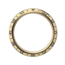 아이티스타일 갤럭시워치5 프로 호환 베젤링 커버 보호 스크래치 방지 45mm, 골드 블랙