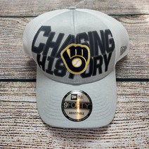 Milwaukee 밀워키 Brewers New Era Chasing History 라커룸 스냅백 메쉬 캡 모자 193324696698