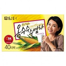 [모비딕컴퍼니] 과일차 생각차 미숫가루 차류 티백차 옥수수티백차 작두콩차 가정용티, 잇★ 담터 옥수수 수염차 40T 티백 구수한 수염차티백, [좋아요]