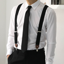 월드 플라워 남자 친구 캐주얼 정장 남자멜빵 서스펜더 멜방