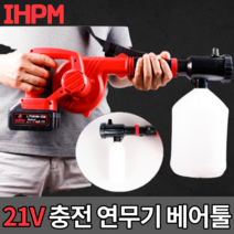 IHPM 국산 충전 연무기 연막소독 무선송풍기 베어툴 본체만 마끼다 디월트 배터리 호환, 무선 21V 포그머신 본체만 [베어툴]
