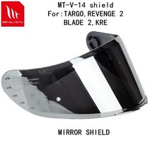 MT 헬멧 용 교체 바이저 TARGO REVENGE 2 블레이드 SV 급속 예비 쉴드 Original helmet shield, CHINA, MIRROR SHIELD