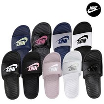[나이키] 베네시 남자 여성 학생 사무실 슬리퍼 블랙 343880-090