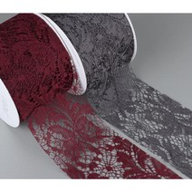 [수입리본] 플로렌스 레이스리본/장식리본/넓은 레이스/크리스마스데코, 베이지