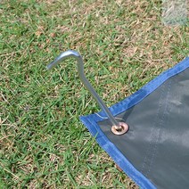 socean 알미늄 합금 텐트핀 타프팩 18cm 6p 실버 텐트 고정핀 지지대 단조팩 캠핑팩 철근 쇠말뚝 그늘막 천막핀 나무