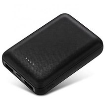 휴대전화용 보조베터리 5000mah 2USB 충전기 외부 휴대용 배터리 백업, Black