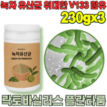 꼼꼼한 검수 통과한 자연이 주는 선물 락토 바실러스 플란 타룸 녹차 유산균 프락토 올리고당 위대한 V 133 녹자 우산균 위산균 유신균 프로바이오틱 가루 파우더 분말 파는곳 추천, 3