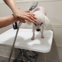 의지몰 애견 셀프미용 테이블 원터치 높이조절, 셀프미용 테이블 핑크