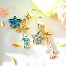 [핸드메이드] 슈가 스타 래빗 키링, Yellow Star
