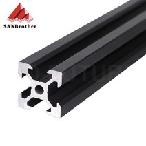 CNC 3D 프린터용 양극 산화 알루미늄 프로파일 압출 선형 레일 블랙 V 슬롯 유럽 표준 1 개, [15] 800mm, 1개